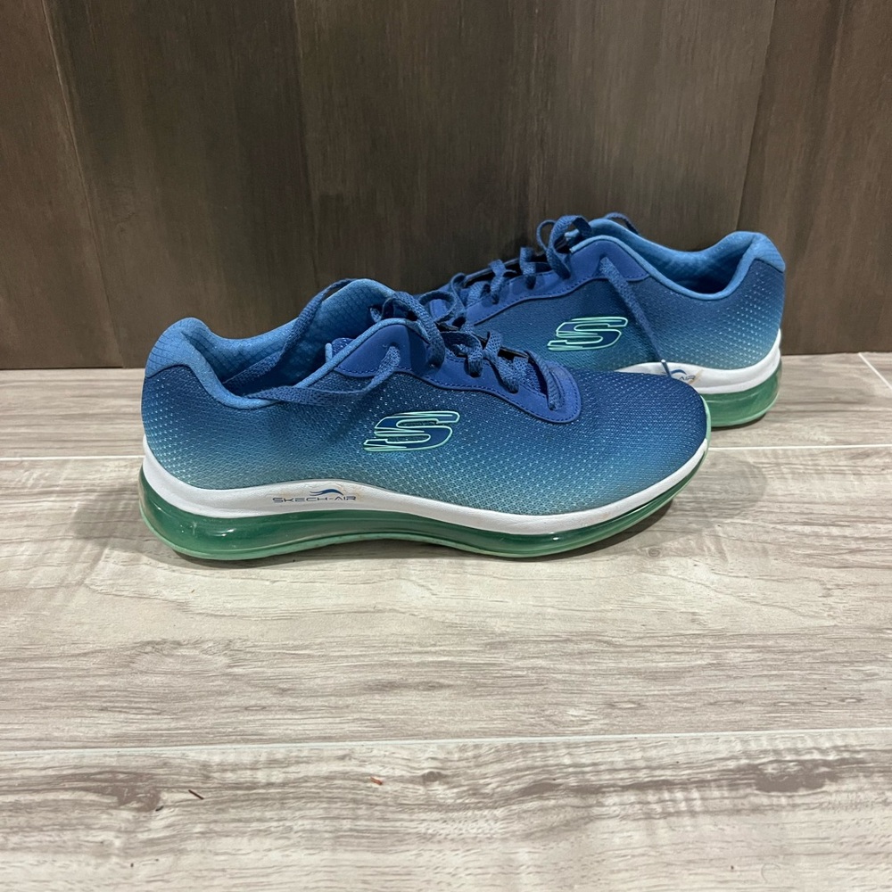 Skechers Skech-Air Element 2.0 149062 Womens 8 Running Shoes Navy Aqua Sneaker